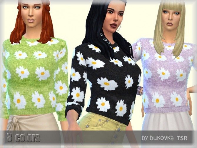 Sims 4 Sweater Spring Is Coming by bukovka at TSR