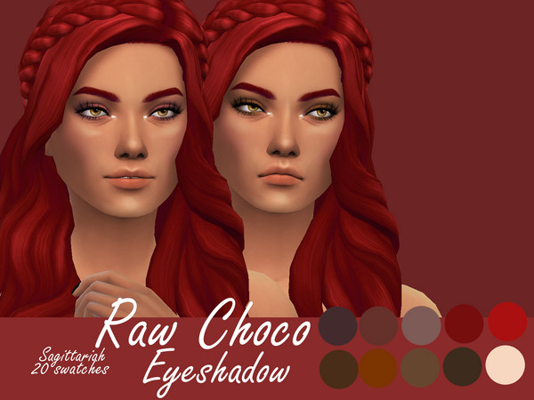Sims 4 Raw Choco Eyeshadow by Sagittariah at TSR