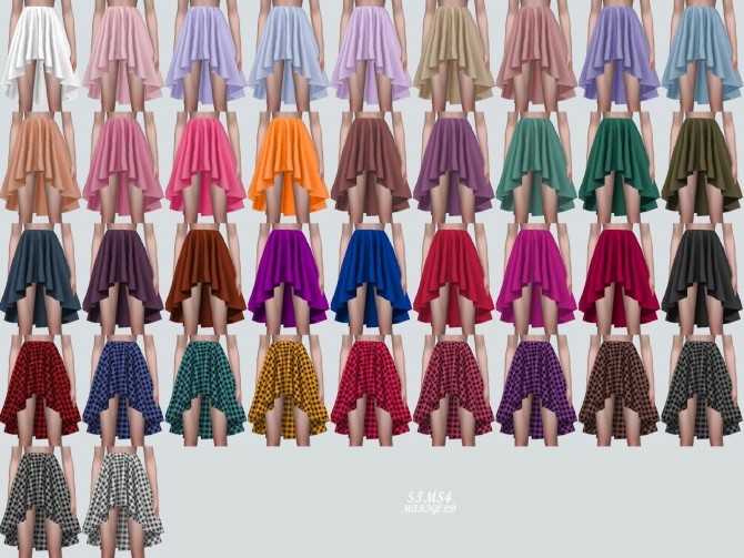 Sims 4 Mesh Mini Skirt V4 at Marigold