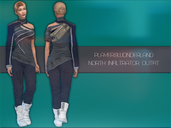 Sims 4 North Outfit Infiltrator by PlayersWonderland at TSR