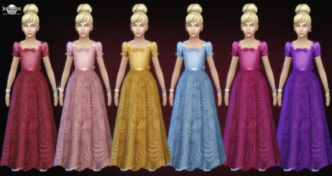 Sims 4 Lola Princess dress at Jomsims Creations