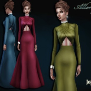 Knot Interested Wrap Dress by Harmonia at TSR » Sims 4 Updates