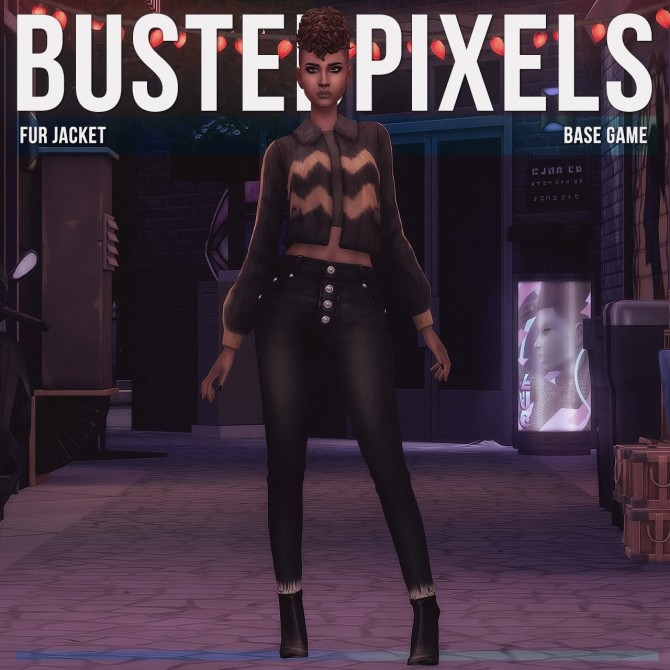 Sims 4 Fur Jacket at Busted Pixels