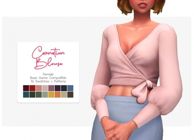Sims 4 Carnation dress & blouse at Nolan Sims