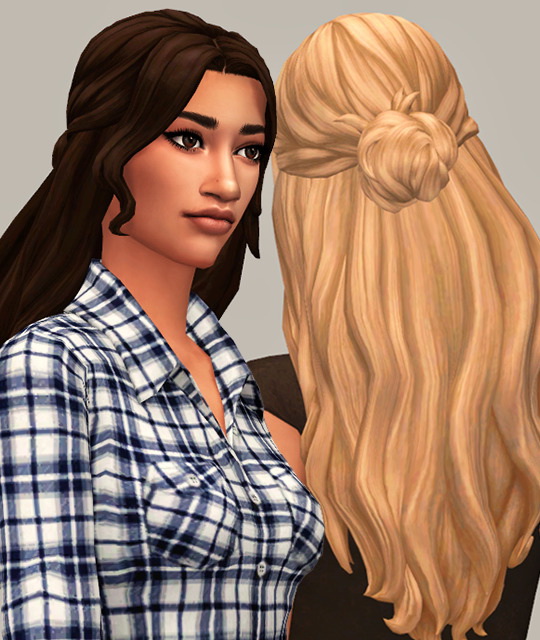 Sims 4 Elena, Patience & Pippi Hairs   February Releases Part I at Saurus Sims