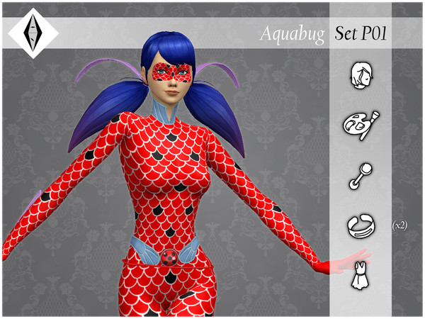 Sims 4 Aquabug Set P01 by AleNikSimmer at TSR