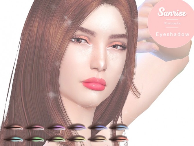 Sims 4 Sunrise Eyeshadow at Kiminachu CC