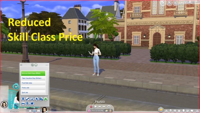 Sims 4 Reduced Skill Class Cost by Anonymouse85 at Mod The Sims
