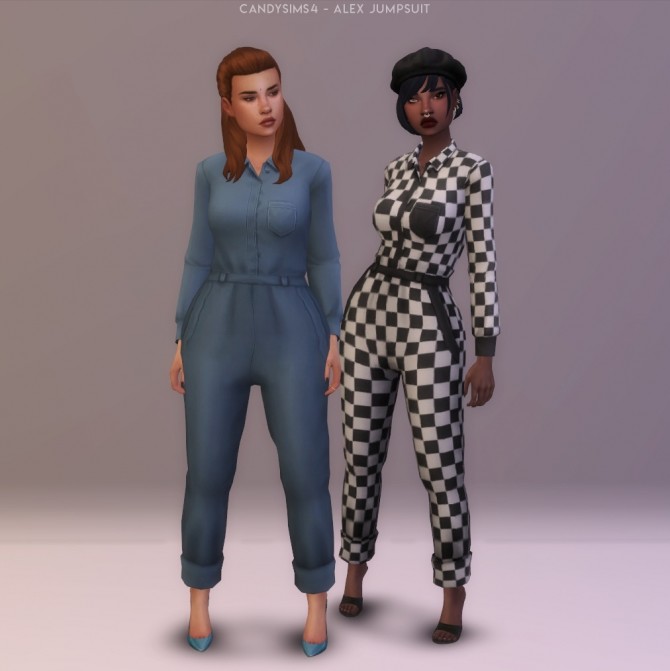 Sims 4 ALEX JUMPSUIT at Candy Sims 4