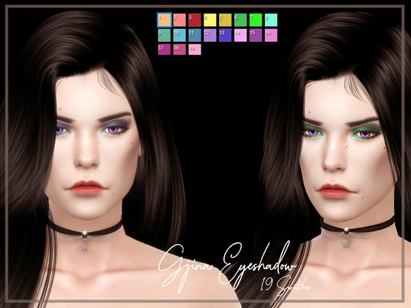 Sims 4 Gjina Eyeshadow by Reevaly at TSR