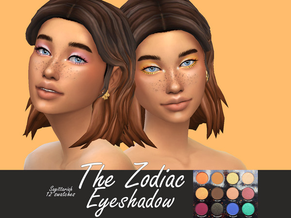 Sims 4 The Zodiac Eyeshadow by Sagittariah at TSR