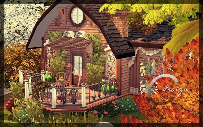 Sims 4 Tiny Witch House by Praline at Cross Design