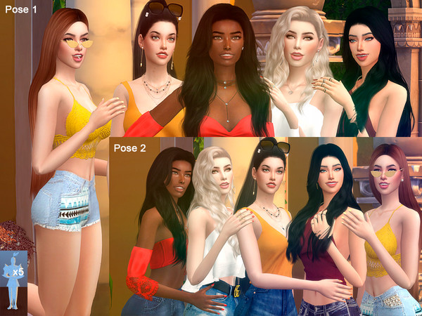 Sims 4 Poses of friends by Beto ae0 at TSR