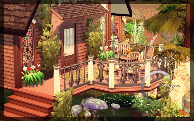 Sims 4 Tiny Witch House by Praline at Cross Design