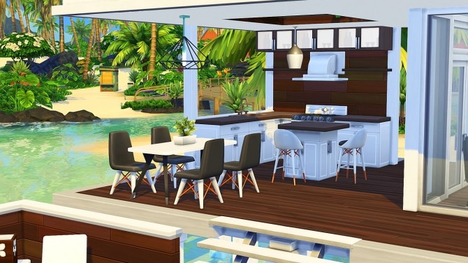 Sims 4 TINY MODERN BEACH HOUSE at Aveline Sims