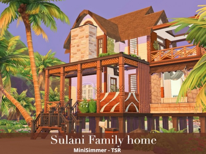 Sims 4 Sulani Family home by Mini Simmer at TSR