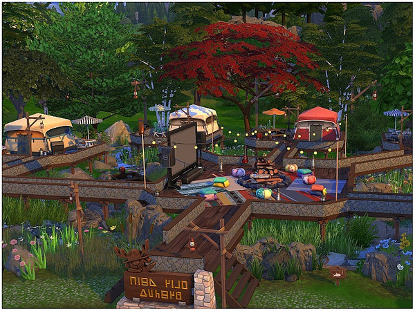 Sims 4 Cinema Camping by lotsbymanal at TSR