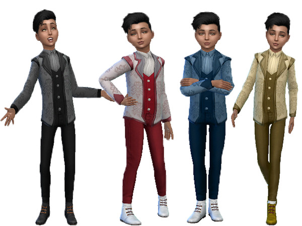 Sims 4 Formal suit for boys by TrudieOpp at TSR