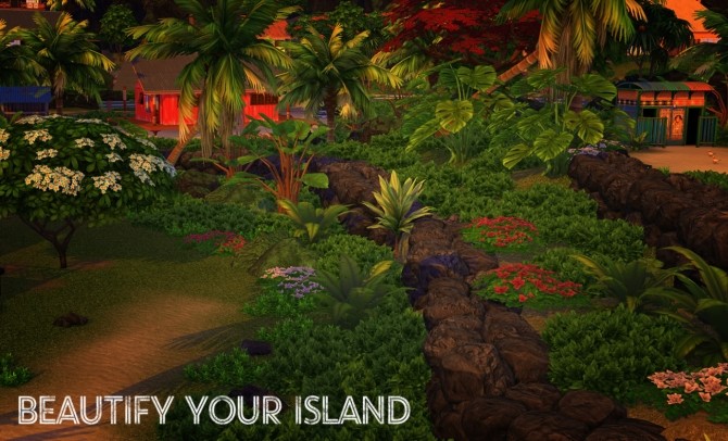 Sims 4 303 TERRAINS REPLACEMENT UPDATE – ISLAND LIVING at K hippie