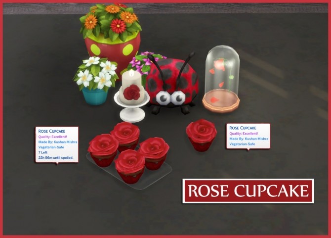 Sims 4 ROSE CUPCAKES at Icemunmun