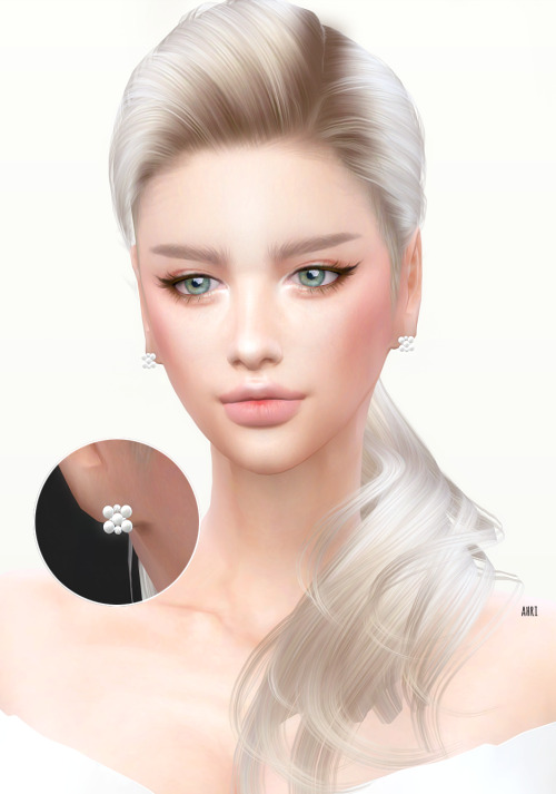 Sims 4 Pearl Dia Earrings at Ahri Sim4