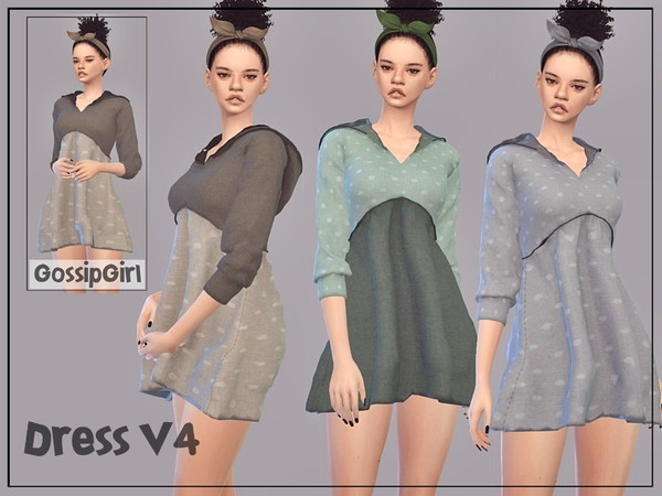 Sims 4 Dress V4 by GossipGirl at TSR