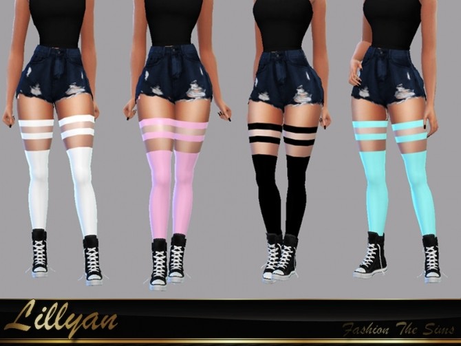 Sims 4 Marisol Socks by LYLLYAN at TSR