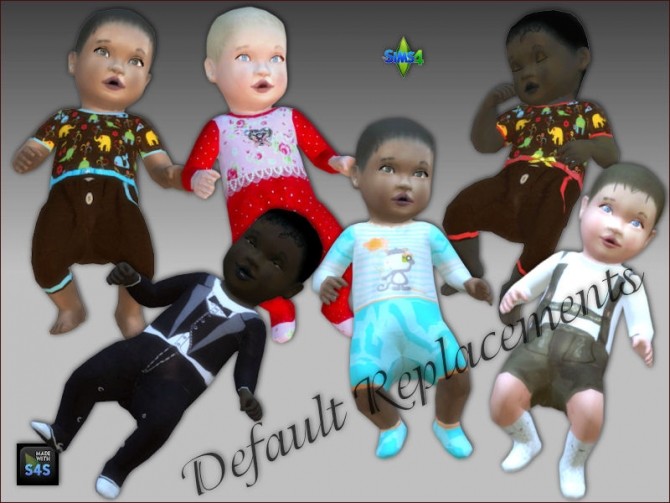 Sims 4 Default Replacements Babyskins UPDATED at Arte Della Vita