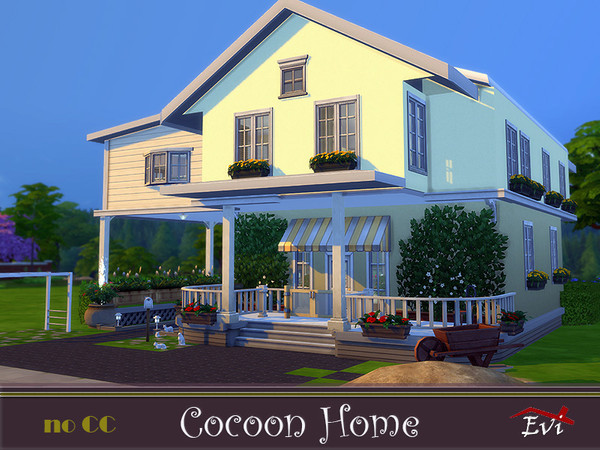 Sims 4 Coccoon Home by evi at TSR