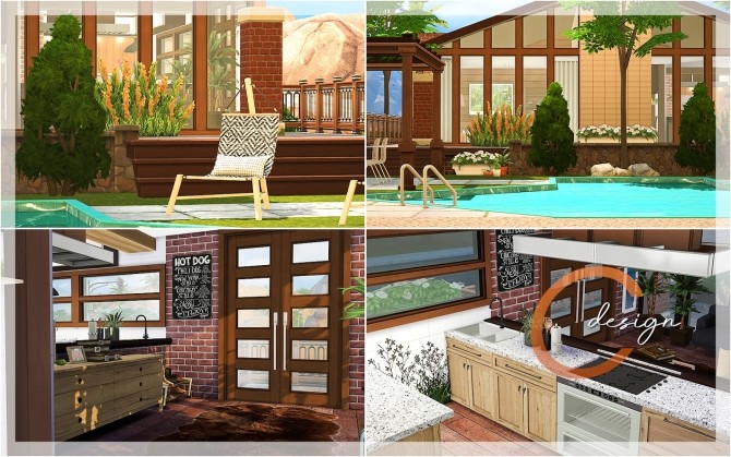 Sims 4 Serene Home by Praline at Cross Design