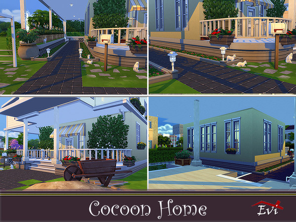 Sims 4 Coccoon Home by evi at TSR