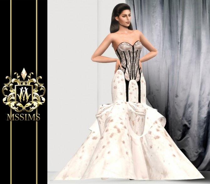 Sims 4 HAUTE COUTURE FALL 2009 GOWN (P) at MSSIMS