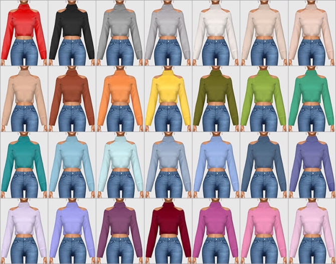 Monse Sweater at Giulietta » Sims 4 Updates