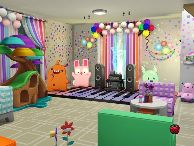 Sims 4 Joy kids party place no cc by melapples at TSR