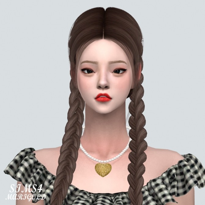 Sims 4 Lovely Heart 1 Pearl Necklace at Marigold