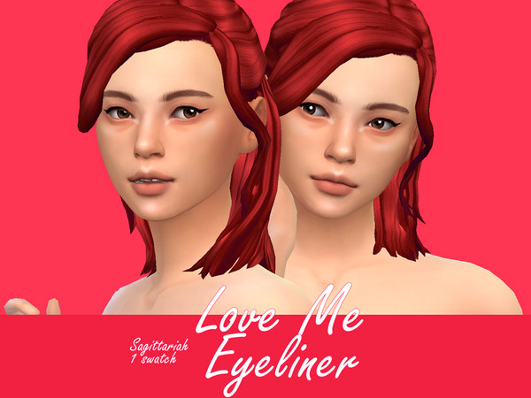 Sims 4 Love Me Eyeliner by Sagittariah at TSR