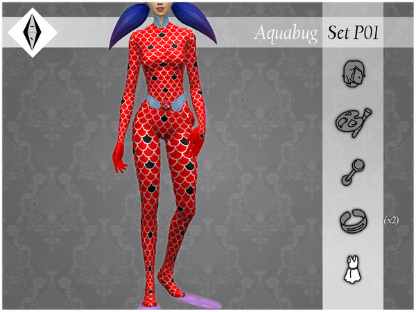 Sims 4 Aquabug Set P01 by AleNikSimmer at TSR