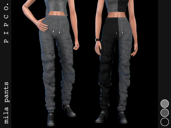 Mila pants by Pipco at TSR » Sims 4 Updates