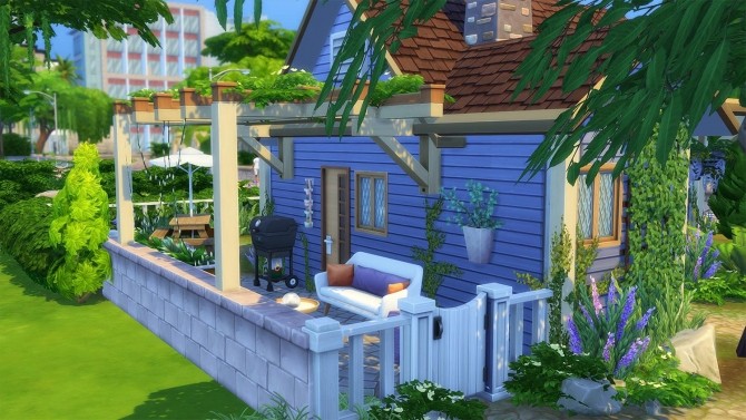 Sims 4 Micro Cutie home by Cassie Flouf at L’UniverSims