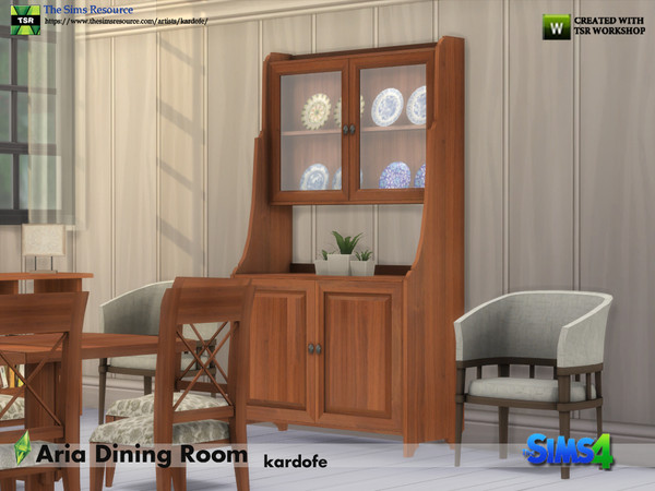 Sims 4 Aria classic rustic style dining room by kardofe at TSR