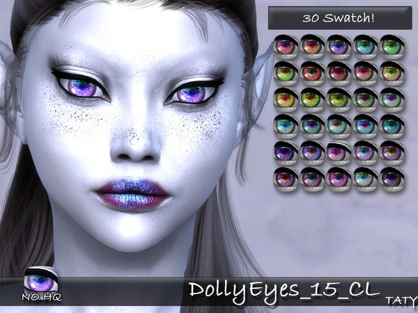 Sims 4 Dolly Eyes 15 CL by tatygagg at TSR
