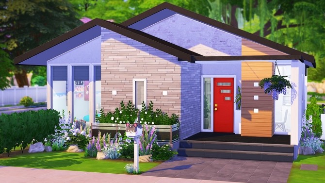 Sims 4 TINY HOUSE FOR A SINGLE MOM WITH 7 KIDS at Aveline Sims