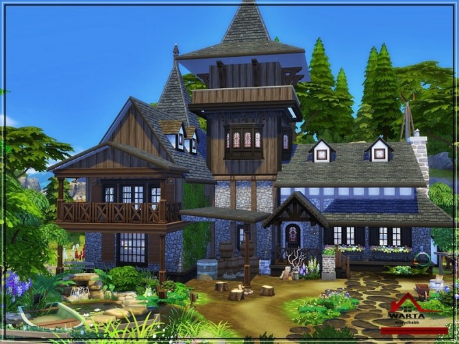 Sims 4 WARTA traditional house by marychabb at TSR