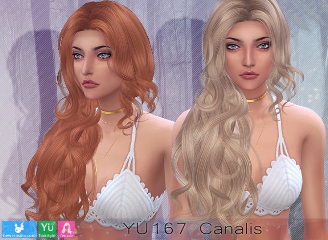 Sims 4 YU167 Canalis hair () at Newsea Sims 4