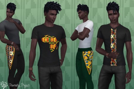 Black History Month clothing set at Sims 4 Diversity Project