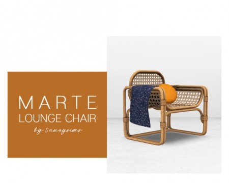 Marte lounge chair at Sanoy Sims