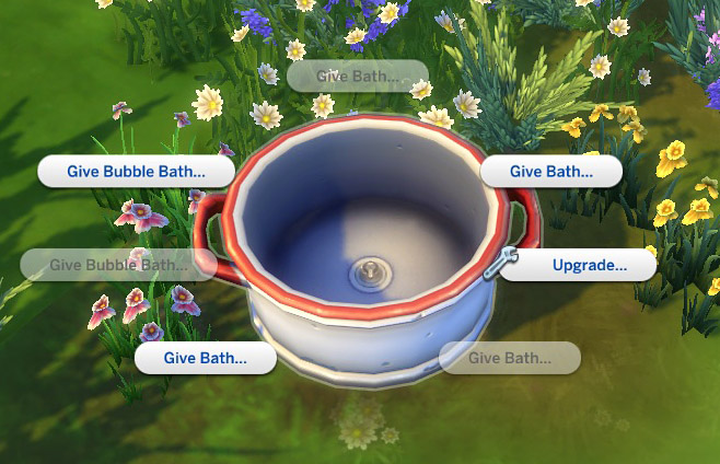 Sims 4 Off grid Toddler/Pet Washtub by K9DB at Mod The Sims