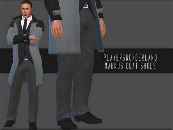 Sims 4 Markus Coat SHOES by PlayersWonderland at TSR