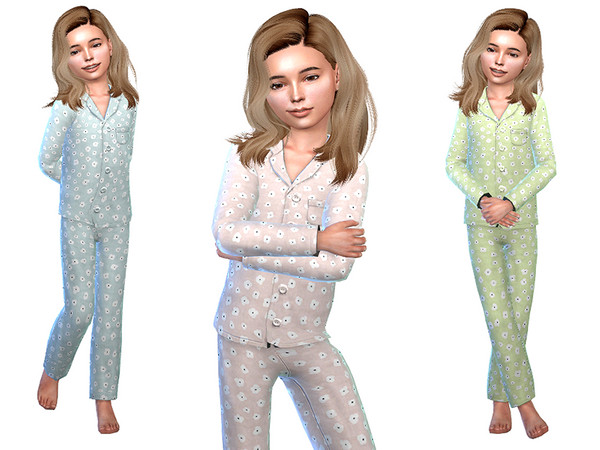 Sims 4 Pajama for Girls 03 by Little Things at TSR