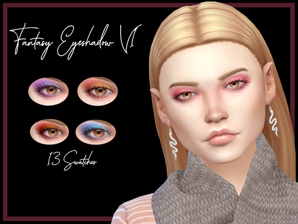 Sims 4 Fantasy Eyeshadow V1 by Reevaly at TSR